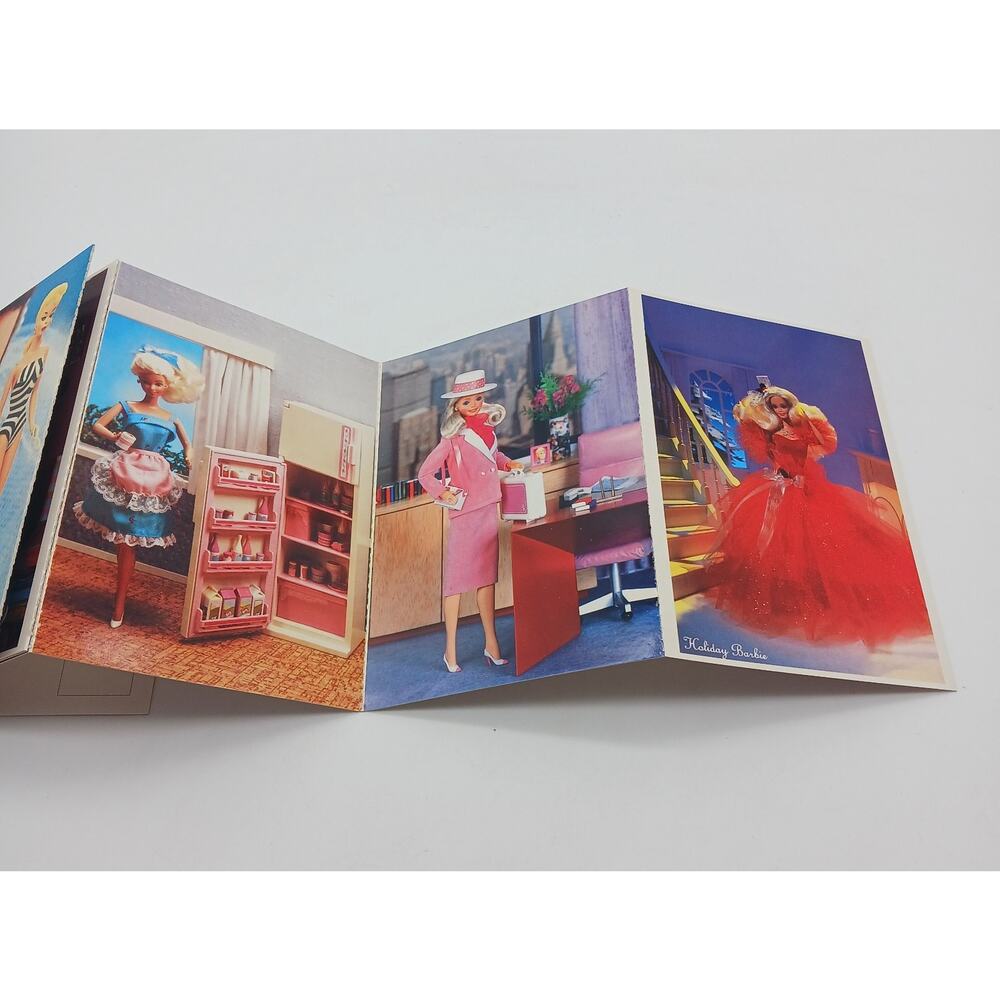 1989 Barbie Throughout History #12 Postcard Folder 9 Detachable Cards 1959-89 - Picture 7 of 10